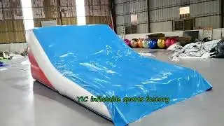 Hot Selling Customized FMX BMX Bike Landing Airbag Inflatable Freestyle Stunt Jump Air Bag With Ramp