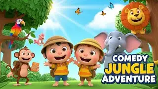 Chintu Chinki Ki Comedy Jungle Adventure | Funny Kids Cartoon Story | 3D Jungle Adventure for Kids