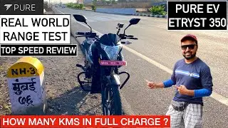 HONEST FULL RANGE [Mileage] TEST - PureEV eTryst 350 ELECTRIC BIKE | Real World Performance Review