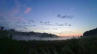 Рассвет на озере Timelapse HD