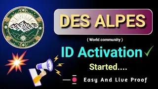 #desalpes I'd Activation process | DesAlpes World Explained in Hindi |