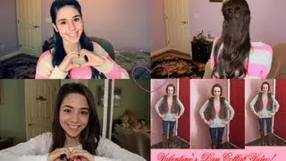 Valentine's Day Hair, Makeup& Outfit Collab Ft. Makeupbyal & LIVforstyle