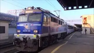 Odjazd EU07A-001 z IC Heweliusz [Poznań Gł&oacute;wny]