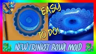 How to Make this Dragon Scale Effect RESIN Trinket Bowl