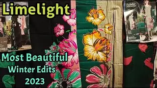 Limelight beautiful Winter Unstitched collection 2023 | khaddar | Viscose