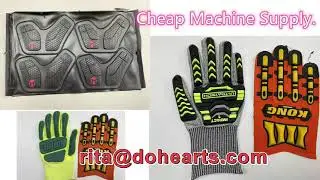 automatic silicone PVC TPR Silicone Badge Label Molding Machine for Gloves