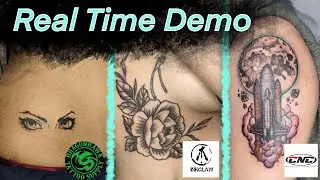 Real Time Tattoo Marathon | Dragonhawk Mast Lancer  Inkclaw Challenger CNC X-WE DEMO