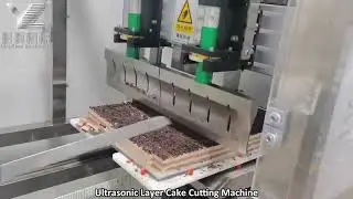 Ultrasonic Layer Cake Cutting Machine #cake #cutting #bakerymachine #foodmachine