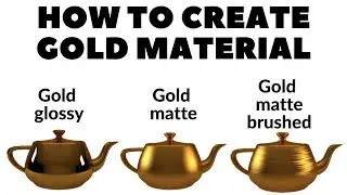 HOW TO CREATE GOLD MATERIA  IN 3DS MAX AND V RAY MATERIAL (IN HINDI)