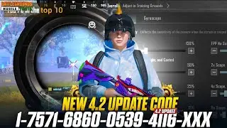 New 4.2 Update Sensitivity Code 🥵| Bgmi best sensitivity settings 2026 😱| zero Recoil sensitivity 🔥|
