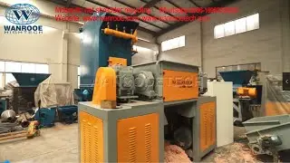 Mosquito Net Fiber Textile Fabric Double Roll Single Shaft Shredder