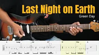Last Night on Earth - Green Day - Guitar Instrumental Cover + Tab