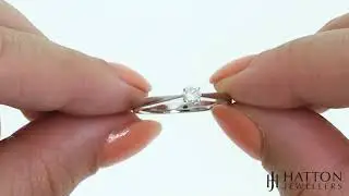 9ct White Gold 0.15ct Diamond Engagement Ring