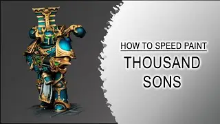 Speed Painting Thousand Sons &ndash; Easy Metallic Rubric Armor - Green Glowing Eyes