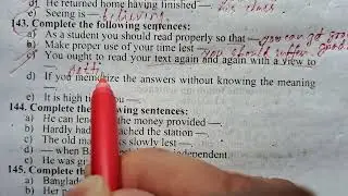 English 2nd completing sentence
