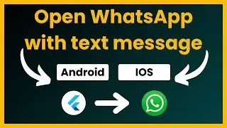 How to open WhatsApp through Flutter app | Flutter Open WhatsApp | Flutter open WhatsApp with number