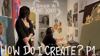 Art School Vlog | preparing new work, deep clean my room, creating | Senior Edition