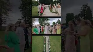 🎥 Behind the Edit: Confetti Aisle Magic! 🎥 #wedding #weddingvideography #dronevideo