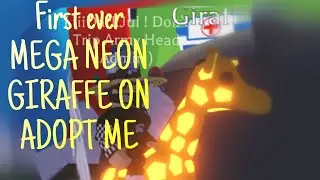 I MADE THE FIRST EVER MEGA NEON GIRAFFE PET ON ADOPT ME! | iiiDarkJul