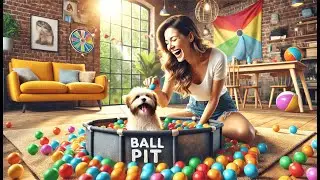 🐕 Wild Whimsy Dog Ball Pit | Best Small Ball Pit for Dogs 🏀