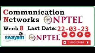 communication networks nptel assignment answers | week 8|NPTEL|2023|