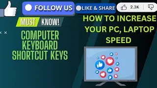 Computer Keyboard Shortcut Keys Increase Your Laptop Speed Agar Aapka PC Hang Hai  To Ye Video dekhe
