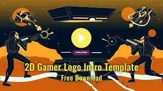 2D Gamer Logo Intro Template No Text No Copyright Free Download