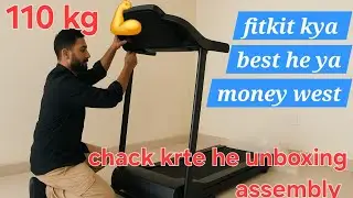 Fitkit by Cult PowerRun-96 BLDC Treadmill Unboxing & Review | 4.5HP Peak | Home Gym Setup | Full 