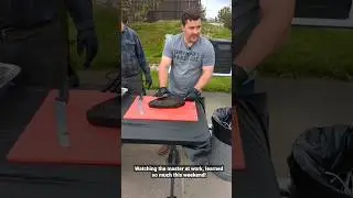 Mad Scientist BBQ teaching Brisket Slicing #short #bbq