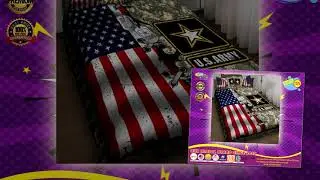 American flag US army quilt BEDDING SET