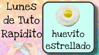Tutorial rápidito Huevito estrellado hecho a mano con Pasta Flexible o Porcelana Fría. 