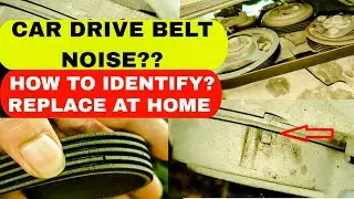 Car की drive belt से आवाज आ रही है? | How to replace drivebelt of your car | #car #honda #drivebelt