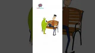 Epic Bench Boom! Funny Cartoon Short  Ryo & Kai's Hilarious Chaos #funnyshorts #cartoon
