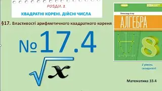 Істер Вправа 17.4 Алгебра 8 (Математика8 № 33.4 )НУШ-2025