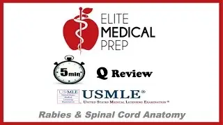 Elite Medical Prep's 5 MIN Q REVIEW: USMLE Step 1 Question on Rabies-Spinal Cord Anatomy