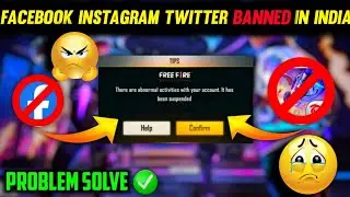how to play free fire after Facebook ban /facebook instagram twitter band in india #facebookbannded