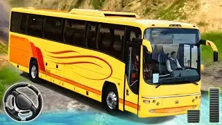 Offroad Tourist Bus Driving Simulator 2021 - Uphill Bus Drive Game | Android Gameplay