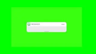 notification iphone green screen aesthetic
