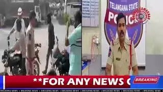 Kamareddy Town Police Station issued challans motorcyclists who had installed loud silencers
