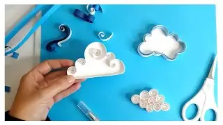 3 Nuvens em Quilling