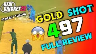 Real Cricket 22 Gold Shot 497 Review | Rc22 Shot Of The Week | RC22 New Gold Shot Perfect Timing 😱 |