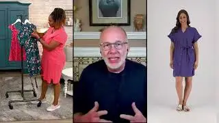 Denim & Co. Beach Ruffle Sleeve Linen Cover-Up Dress on QVC