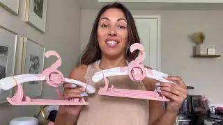 JSF 20 Pack Baby Nursery Closet Hangers &ndash; Pink Ultra Thin Non-Slip