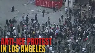 Anti ICE Protet In USA | Aerial view of anti-ICE protest In LA | Donal Trump | America