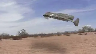 Anti-gravity vehicle test footage.