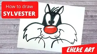 How to DRAW cartoon SYLVESTER