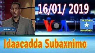 Idaacadda Subaxnimo, 16/01/ 2019, VOA Somali Radio - Morning