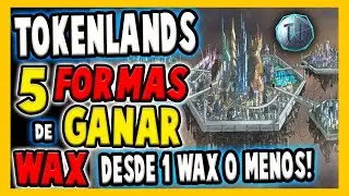 TOKENLANDS | JUEGO PARA GANAR WAX CON BAJA INVERSION