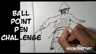ScorchArtist Does the Ball Point Pen Challenge!