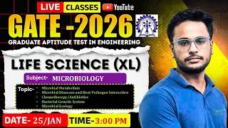 GATE 2026 Life Science (XL) | Microbiology&ndash;Metabolism to Microbial Ecology , Diseases, Antibiotics